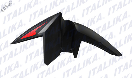 SALPICADERA DELANTERA DT 150SPORT COLOR NEGRO