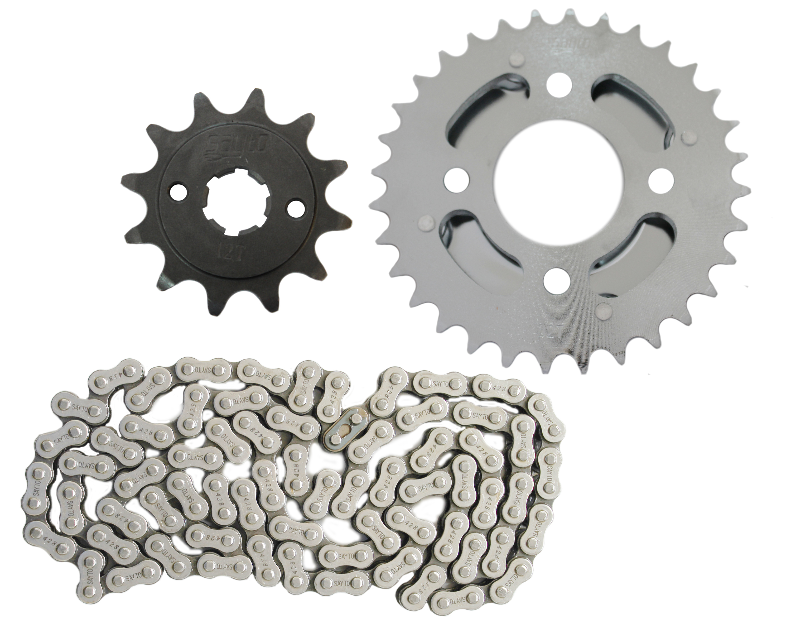 KIT DE SPROCKET SAYTO P/ TC 200 TC 250 (35 X 12T 520H X 106L) KIT ARRASTRE