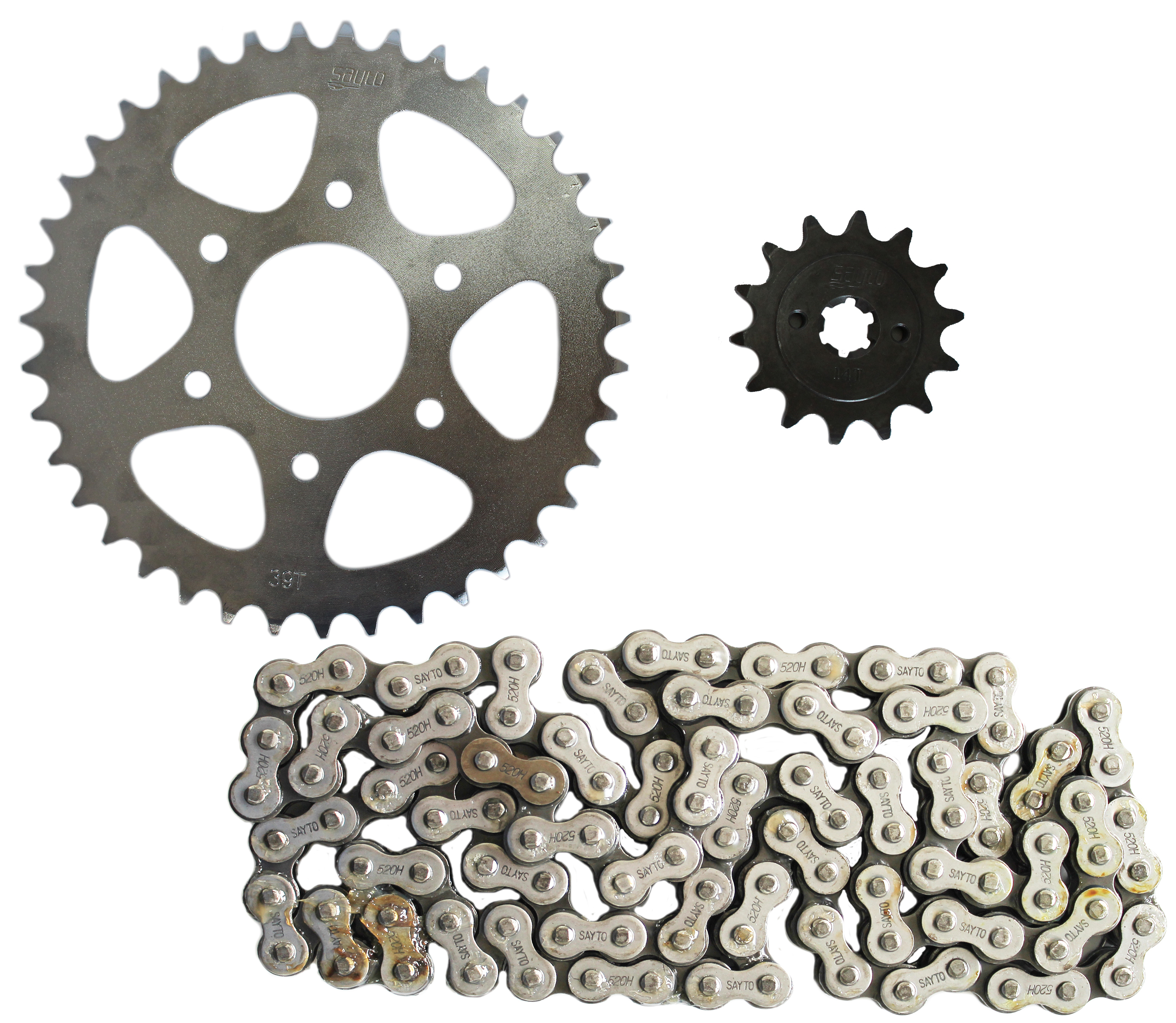 KIT DE SPROCKET SAYTO P/ PULSAR 200NS (39 X 14T 520H X 112L) KIT ARRASTRE