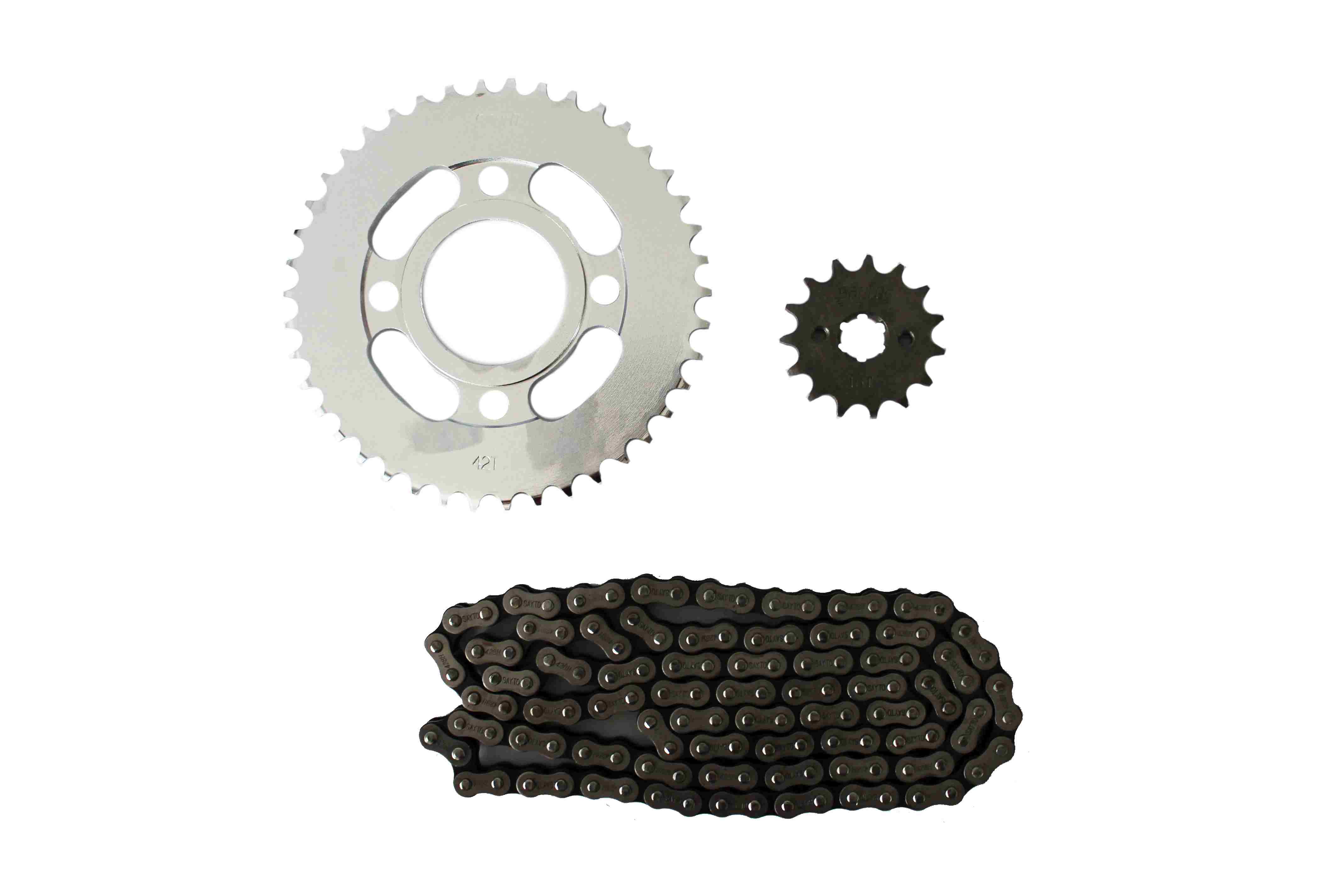 KIT DE SPROCKET SAYTO P/ FIERA 200 250 (42 X 15T 428H X 126L) KIT ARRASTRE
