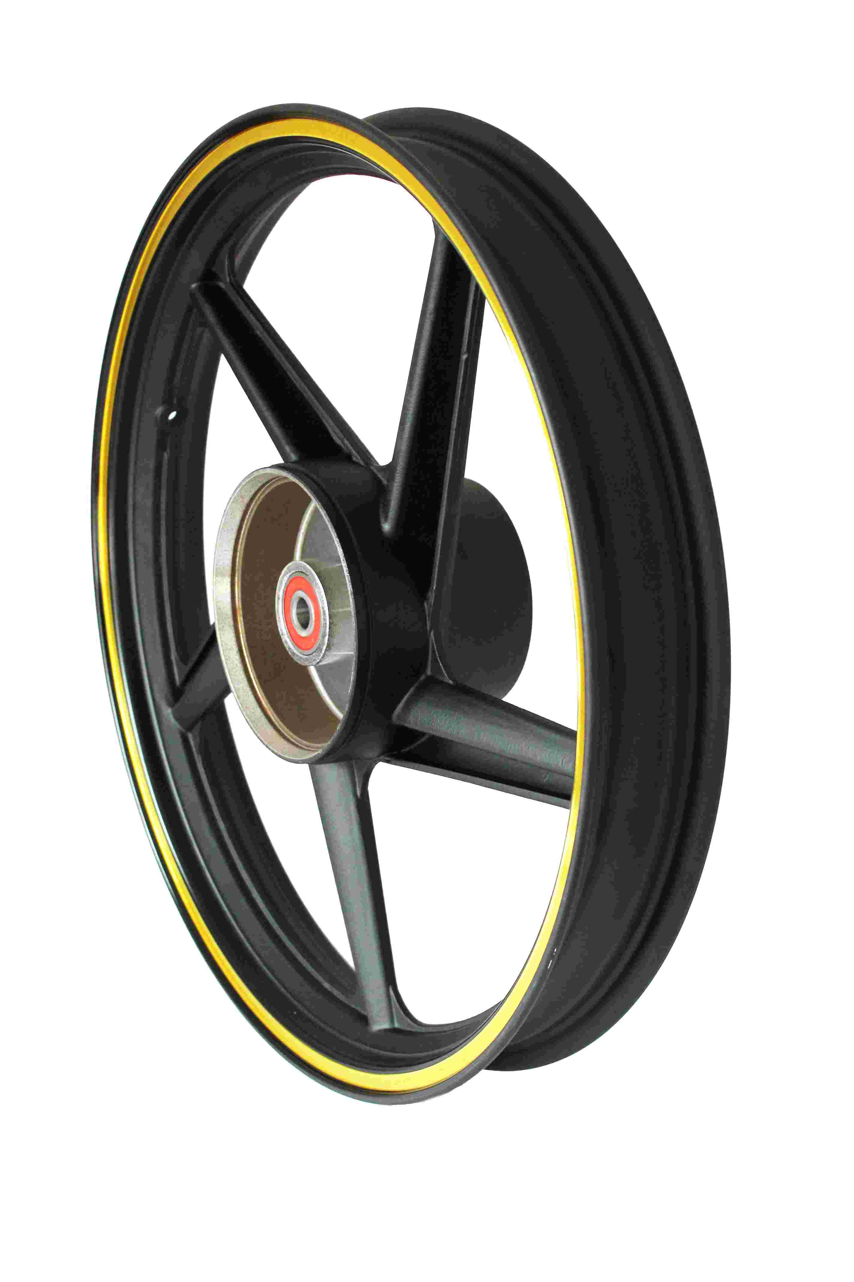 RIN TRASERO COMPLETO P/ FT 150TS COLOR NEGRO AMARILLO