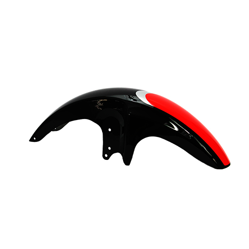 SALPICADERA DELANTERA DT 150 COLOR NEGRI/ROJO