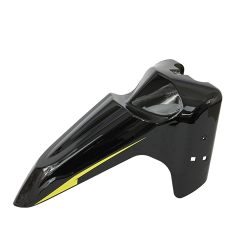 SALPICADERA DELANTERA P/ AT 125RT COLOR NEGRO/AMARILLO