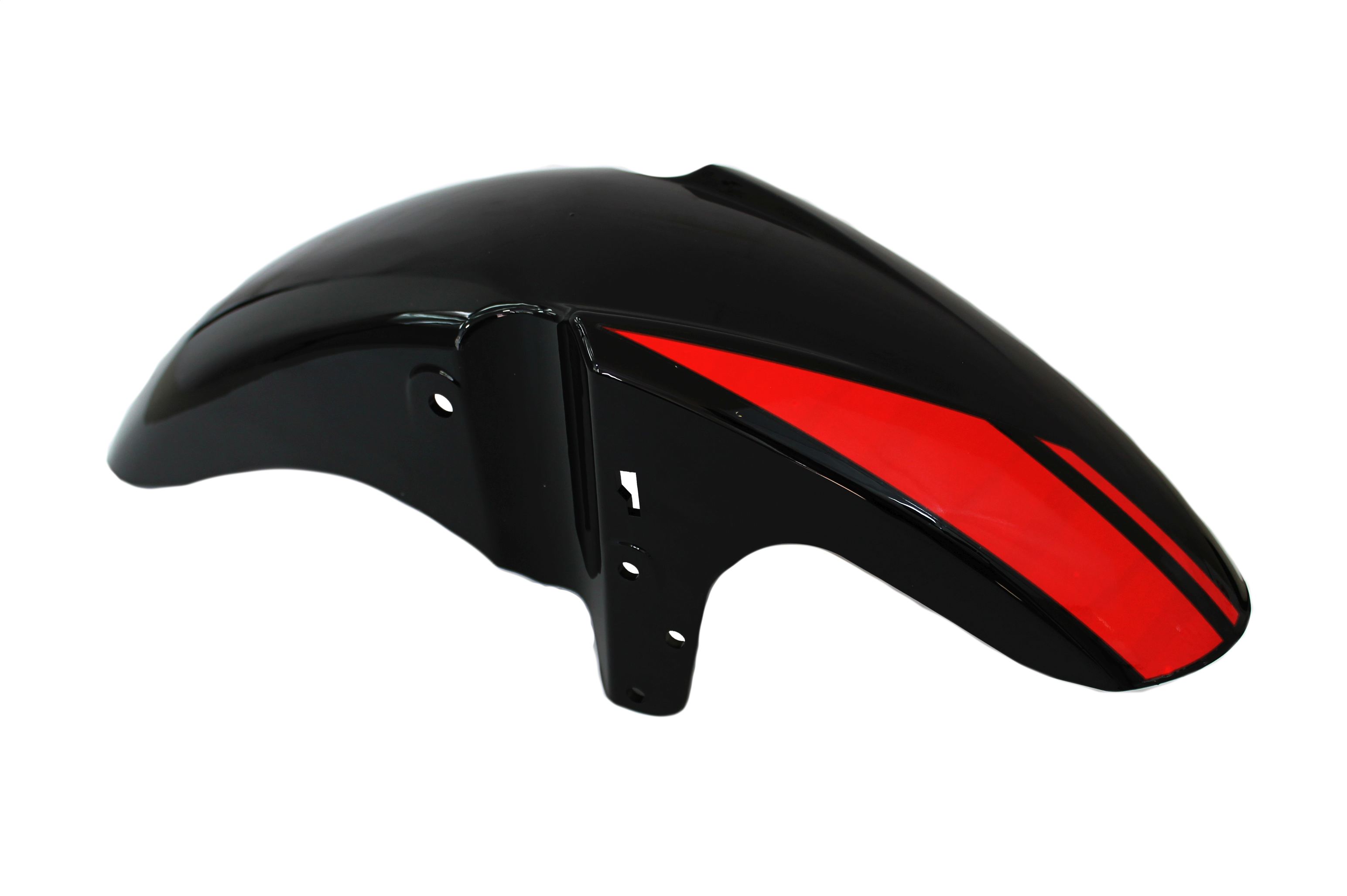 SALPICADERA DELANTERA FT 250TS DT 200 COLOR NEGRO/ROJO