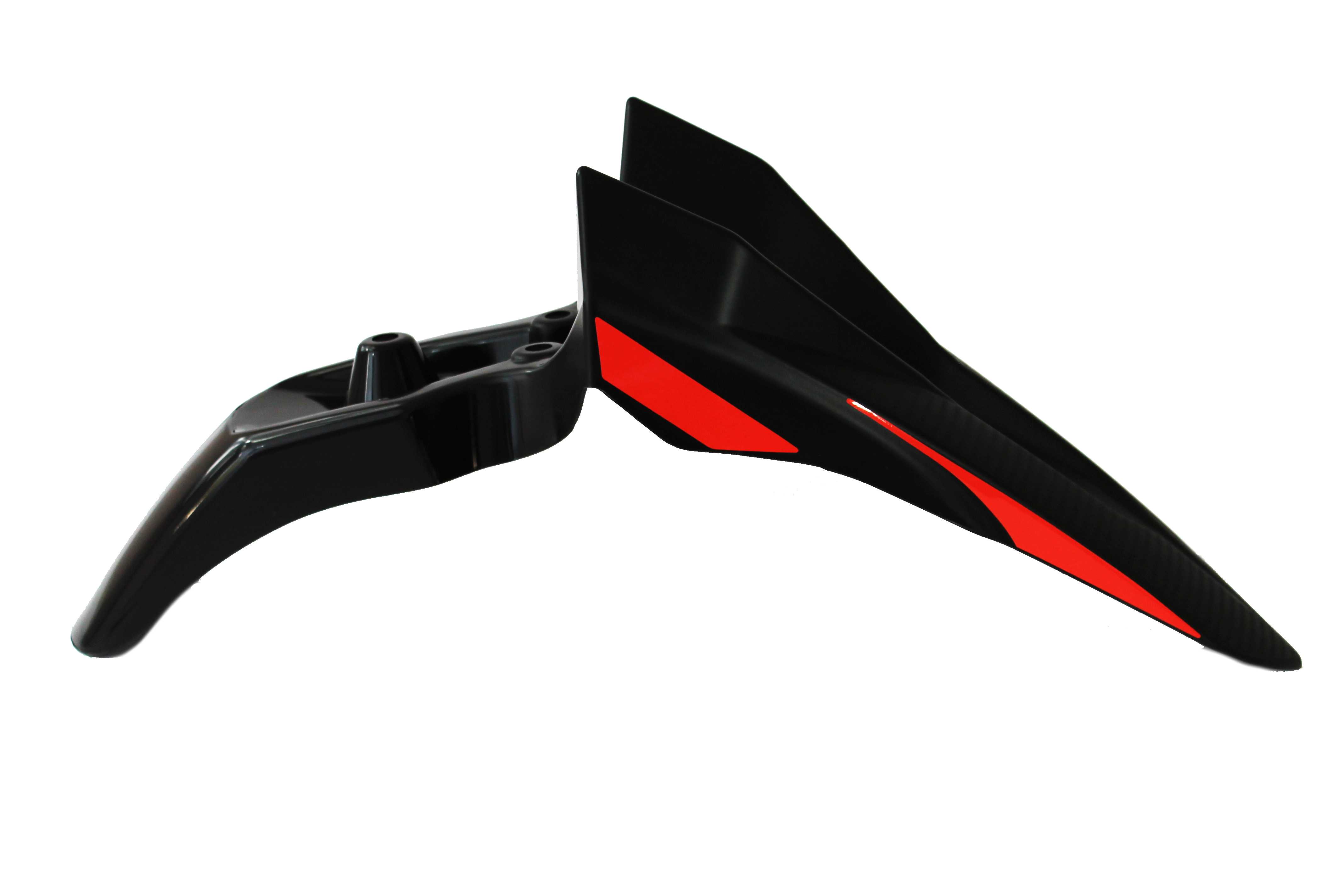 SALPICADERA DELANTERA DM 250 COLOR NEGRO FIBRA