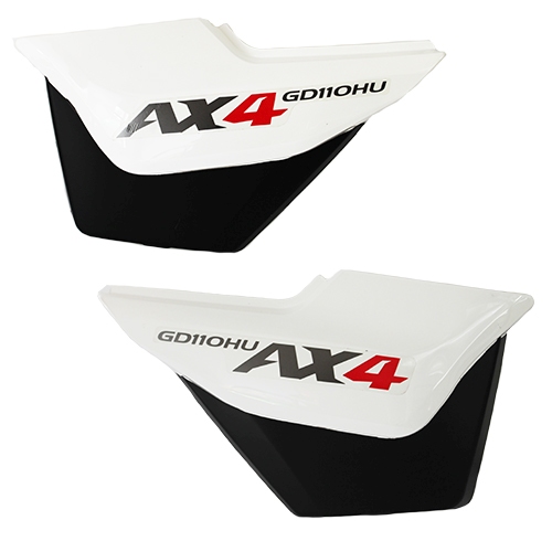 CUBIERTAS LATERALES SUZUKI AX4 COLOR BLANCO TAPA