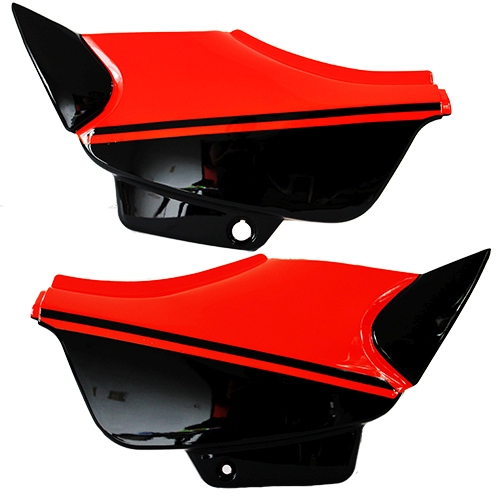 CUBIERTA LATERAL DERECHA DT 150 SPORT NARANJA