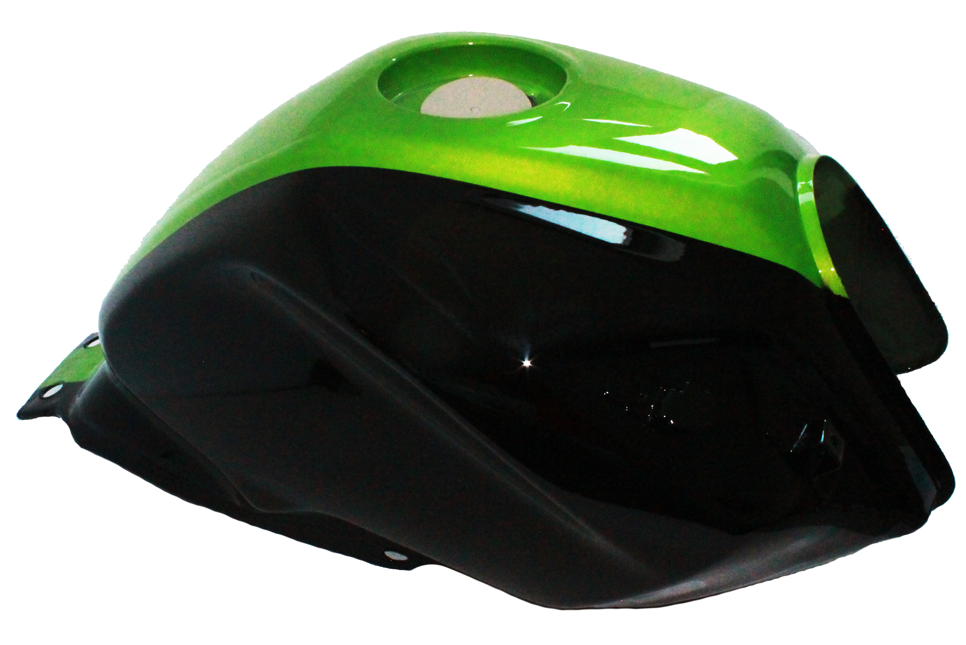 TANQUE DE GASOLINA COMPLETO P/ 150Z COLOR NGO/VERDE