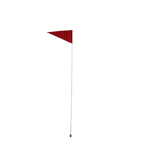 BANDERIN MEDIANO P/ ATV 1.60MTS COLOR ROJO FIBRA DE VIDRIO CUATRIMOTO