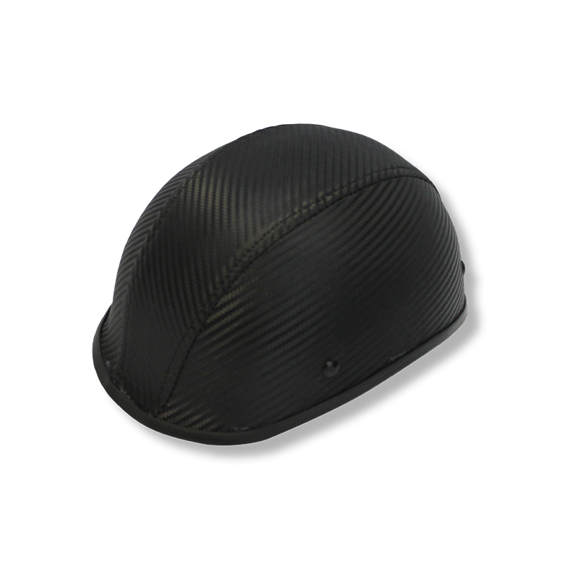 CASCO CORTO TIPO HARLEY (PIEL FIBRA CARBONO)