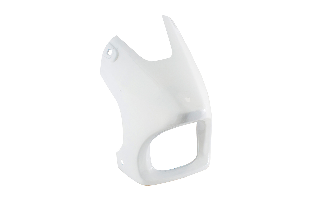 CUBIERTA INFERIOR DE MOTOR RXZ 135 BLANCA PECHERA TAPA