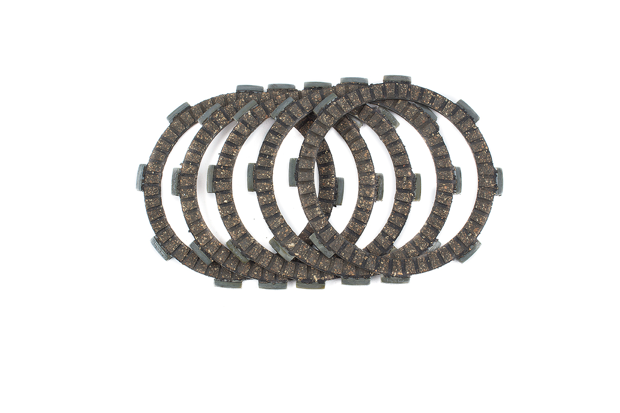 JGO PASTAS DE CLUTCH 5 Pzas. (CG 125 Titán Cargo CT-125 XR200 Kintaro 125 GL 150)