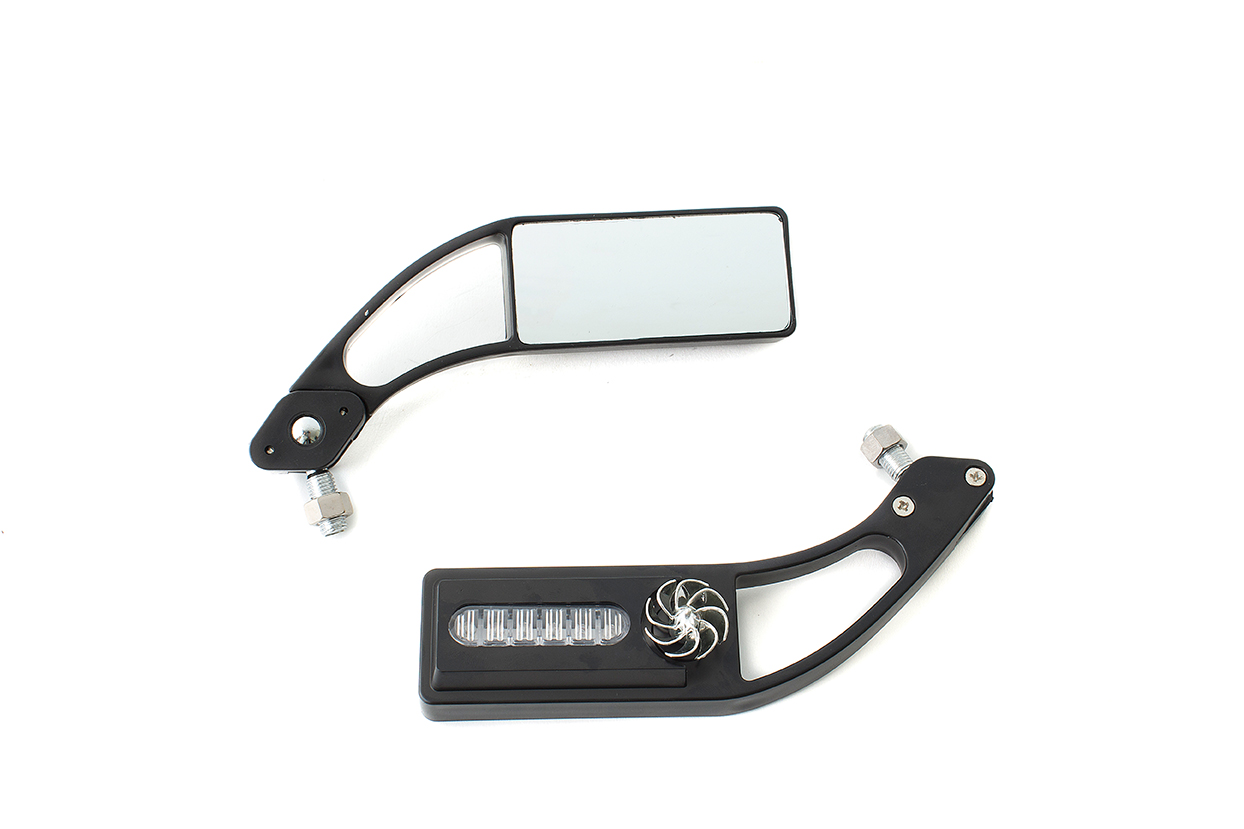 JUEGO ESPEJOS DECORATIVOS CON LUZ ZX-2592 (ENCIENDE CON EL MOVIMIENTO) RETROVISOR