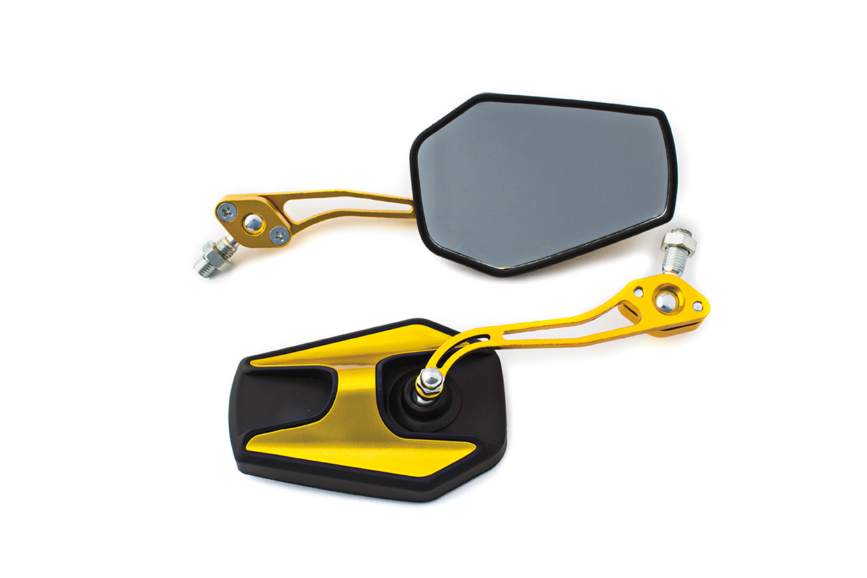 JGO ESPEJOS DECORATIVO DORADO ZX-2951 RETROVISOR