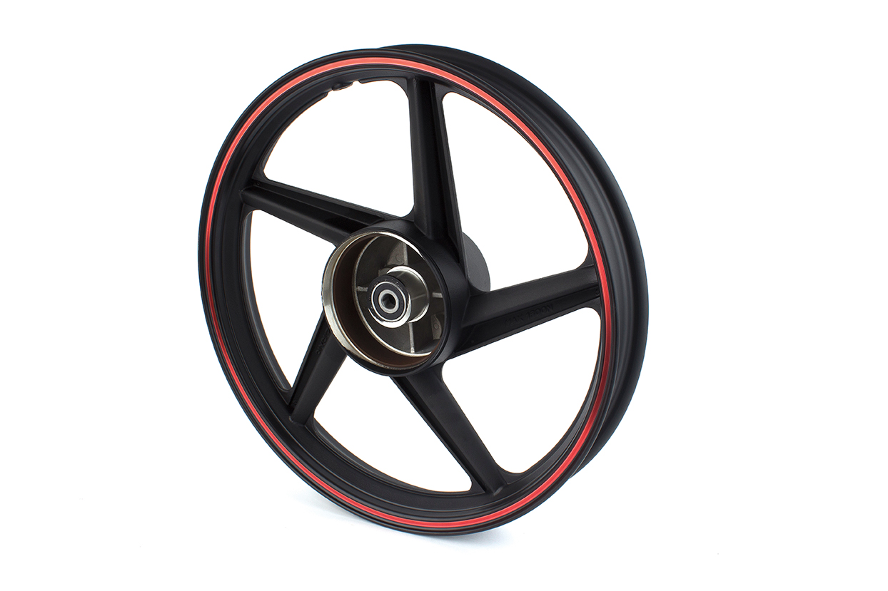 RIN TRASERO P/ FT 180 FT 200 COLOR NEGRO/ROJO