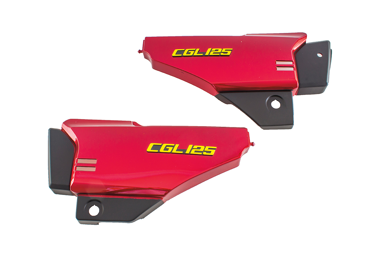 CUBIERTAS LATERALES P/ CGL 125 TOOL COLOR ROJO TAPA