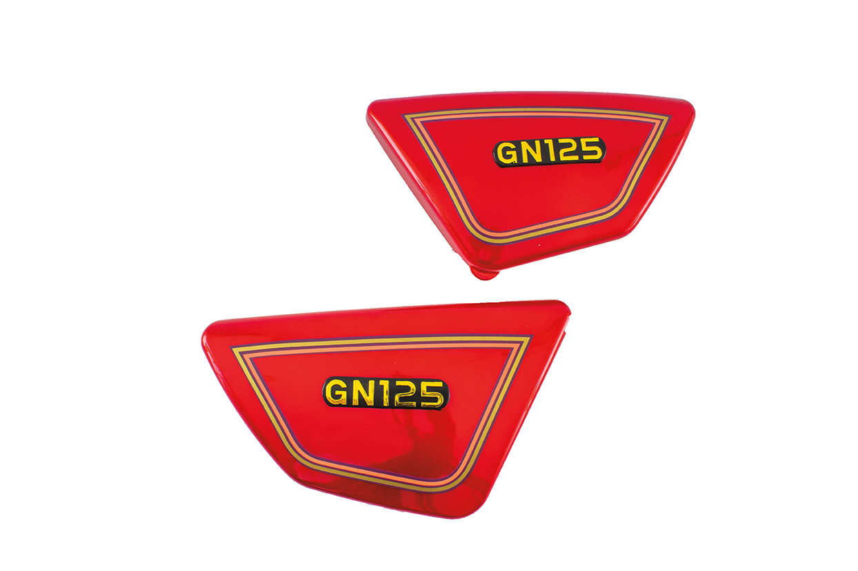 CUBIERTAS LATERALES P/ GN 125 COLOR ROJO TAPA