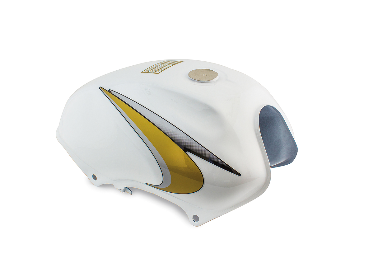 TANQUE DE GASOLINA COMPLETO P/ YBR 125 COLOR BLANCO